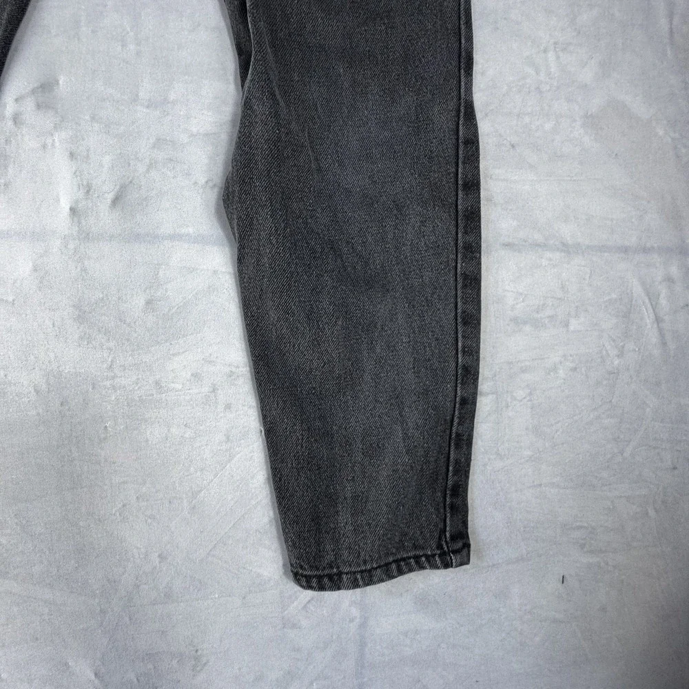 Vintage 80s Filippo Totti Womens Mom Jeans Charcoal Gray Denim Ankle Zip‎ 3/4
